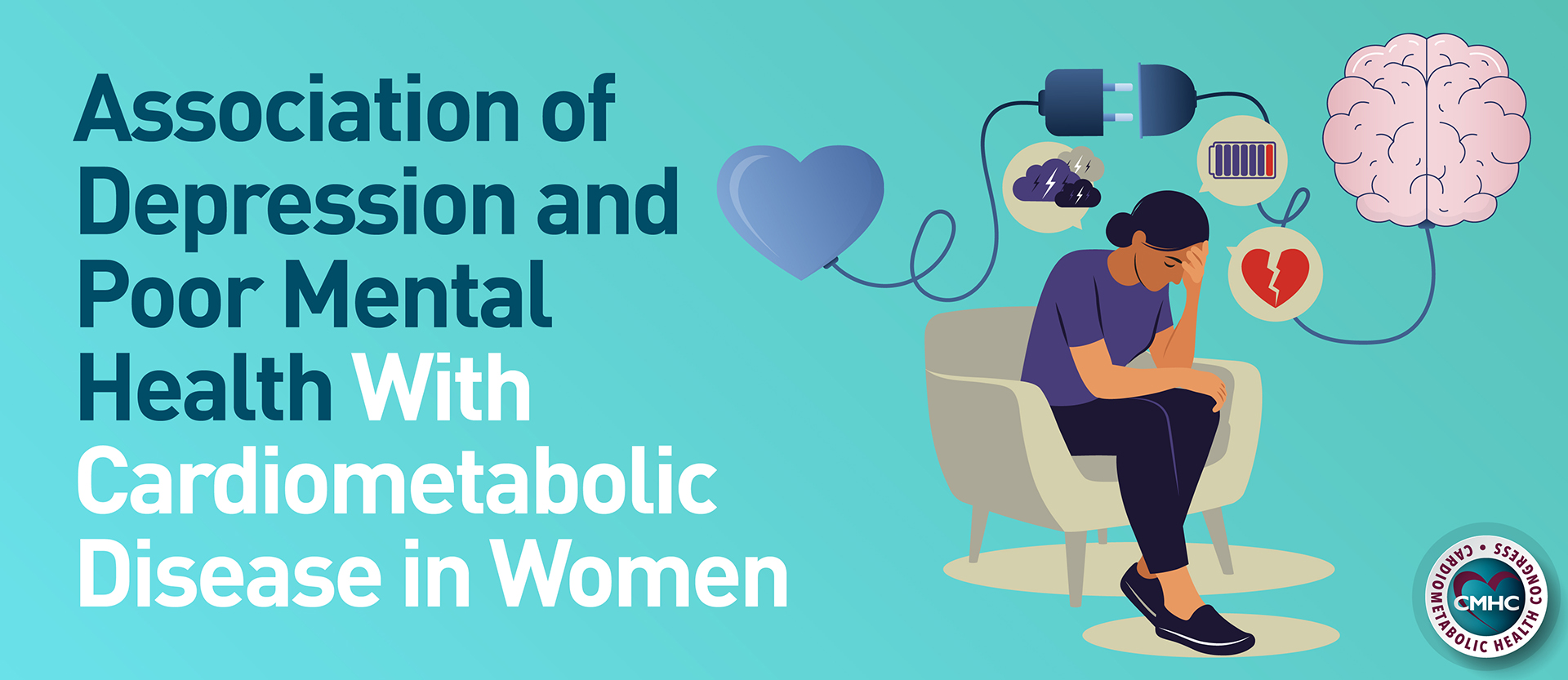 Association of Depression and Poor Mental Health With Cardiometabolic Disease in Women